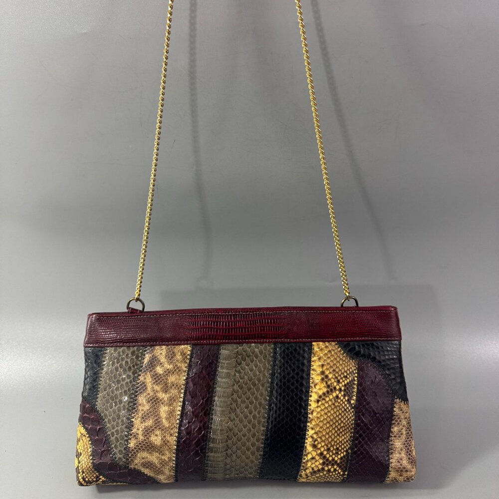 Vintage Bags by Supreme Snakeskin Clutch / Shoulder Bag